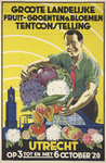 716445 Affiche bij de 'Groote Landelijke Fruit- Groenten & Bloemen Tentoonstelling' te Utrecht.